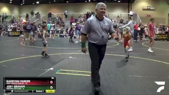 56 lbs Round 3 (6 Team) - Kamdynn Parker, East Kansas Eagles vs Joey Graham, Indiana Outlaws