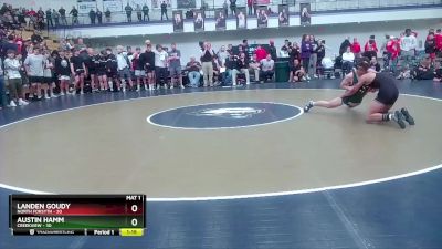 150 lbs 4th Wrestleback (16 Team) - Landen Goudy, North Forsyth vs Austin Hamm, Creekview