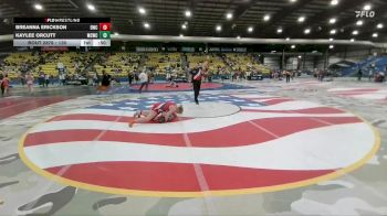 130 lbs Cons. Semi - Breanna Erickson, Dickinson Wrestling Club vs Kaylee Orcutt, Miles City Wrestling Club