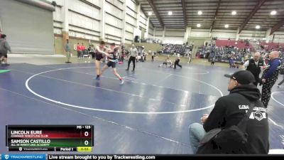 125 lbs Cons. Round 5 - Lincoln Eure, Charger Wrestling Club vs Samson Castillo, All In Wrestling Academy