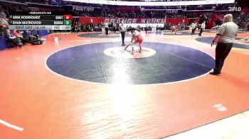 3A 138 lbs Cons. Round 3 - Erik Rodriguez, Fox Lake (Grant) vs Evan Matkovich, Aurora (West Aurora)
