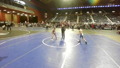 61 lbs Consi Of 4 - Hawk Hecker, North Big Horn Rams vs Maverick Valdez, Black Fox Wrestling Academy