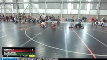 87-99 lbs Round 2 - Sofiah Ceja, Moses Lake WC vs Isaac Haynes, Deer Park Ironman WC