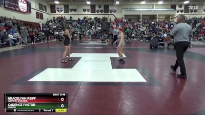 120 lbs Cons. Round 2 - Cadence Pastor, Marion vs Gracelynn Reiff, Western Dubuque