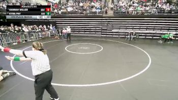 3A 130 lbs 5th Place Match - Hannah Miller, Grantsville vs Kyra Pay, Juab