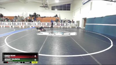 120 lbs Cons. Round 6 - Owen Dean, Lemoore vs Sergio Valencia, Farmersville