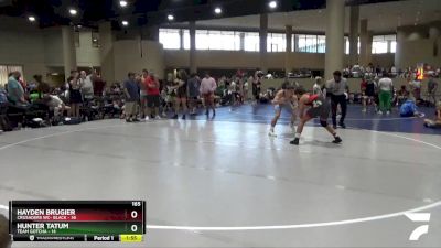 165 lbs Round 2 (6 Team) - Hunter Tatum, Team Gotcha vs Hayden Brugier, Crusaders WC- Black