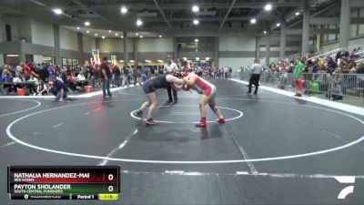 190 lbs Quarterfinal - Payton Sholander, South Central Punishers vs Nathalia Hernandez-Martinez, Red Storm