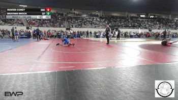 100 lbs Consi Of 32 #2 - Hunter Coney, Choctaw Jh vs Brayden Brock, Glenpool JH