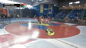 130 lbs 5th Place Match - Shannon Logue, Bishop Shanahan vs Katherine Crockett, Oakton
