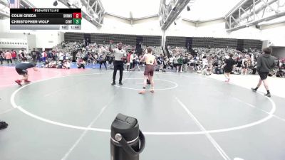 102-I lbs Quarterfinal - Colin Greda, Steel Valley Renegades vs Christopher Wolf, Centurion