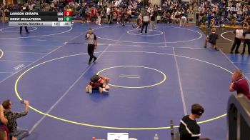 110 lbs Cons. Round 3 - Lawson Chrapa, Lancaster vs Drew DellaPenta, Eden