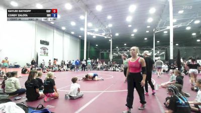 132 lbs Rr Rnd 7 - Kaylee Dayhoff, Central Pennies vs Cordy Zalota, Kraken Blue - Girls