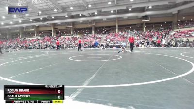 61 lbs Quarterfinal - Roman Brake, Salina vs Beau Lambert, Team Central