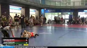 80 lbs Round 8 (10 Team) - Sawyer Decker, Well Trained vs Jaxon Mancuso, Predator Wrestling