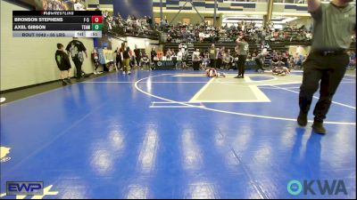 55 lbs Consi Of 8 #1 - Bronson Stephens, F-5 Grappling vs Axel Gibson, Team Guthrie Wrestling