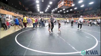 52 lbs Consi Of 8 #2 - Foster Barnes, Newcastle Youth Wrestling vs Daxton Wise, Tecumseh Youth Wrestling