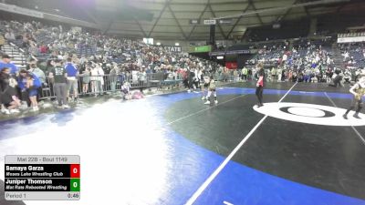 60-65.2 lbs Quarters - Samaya Garza, Moses Lake Wrestling Club vs Juniper Thomson, Mat Rats Rebooted Wrestling