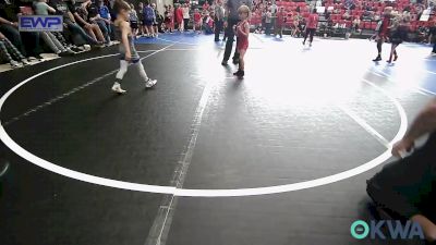 46 lbs Consi Of 4 - Maculey Andrews, Hilldale Youth Wrestling Club vs Michael Cawthorne, Tiger Trained Wrestling