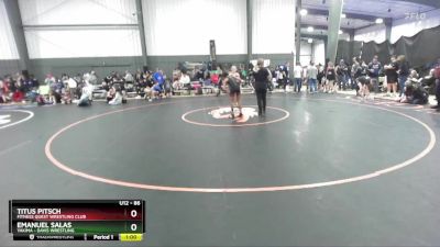 86 lbs Cons. Round 1 - Emanuel Salas, Yakima - Davis Wrestling vs Titus Pitsch, Fitness Quest Wrestling Club