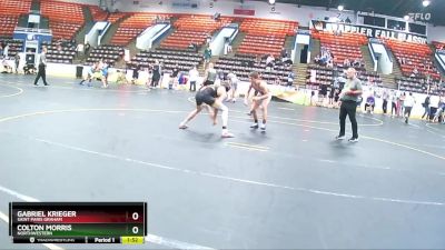 155 lbs Cons. Round 6 - Gabriel Krieger, Saint Paris Graham vs Colton Morris, Northwestern