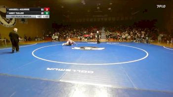 145 lbs 1st Place Match - Anabell Aguirre, Ernest Righetti vs Abby Tuller, Morro Bay
