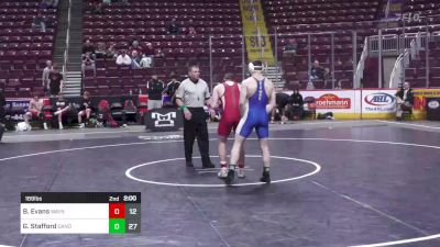 189 lbs Consy Rd Iv - Brody Evans, Waynesburg Central vs Gabriel Stafford, Canon Mcmillan