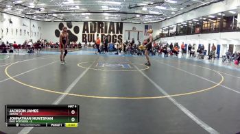 125 lbs Round 5 (6 Team) - Jackson James, Adrian vs Johnathan Huntsman, Ohio Northern