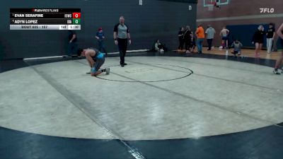157 lbs Round 2 - Evan Serafine, Fighting Squirrels Wrestling Club vs Adyn Lopez, Idaho