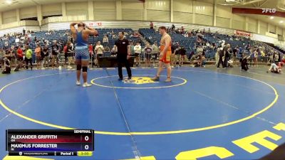 285 lbs Semifinal - Alexander Griffith, OH vs Maximus Forrester, IN