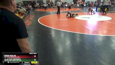 PW-17 lbs Round 2 - Knox Nolan, Big Game Wrestling Club vs Clayton Dietrich, Bettendorf Wrestling Club