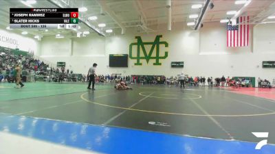 126 lbs Semifinal - Slater Hicks, Valencia/Valencia vs Joseph Ramirez, El Modena