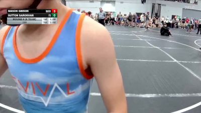 80 lbs Round 6 (8 Team) - Mason Gibson, Warhawks vs Sutton Sarokhan, Frost Gang