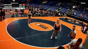 155 lbs 1st Place Match - Callie Carr, Darien (Hinsdale South) vs Kiyah Chavez, Oswego (H.S.)
