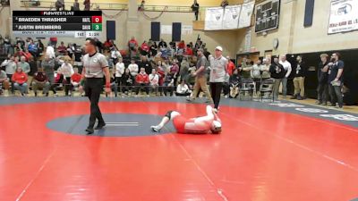 157 lbs Quarterfinal - Braeden Thrasher, North Attleborough vs Justin Bremberg, Saugus/Peabody