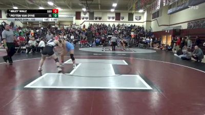 155 lbs Semifinal - Peyten Van Dyke, Iowa City Liberty vs Miley Walz, East Buchanan