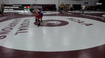 133 lbs Cons. Round 1 - Isaac Ayers, Luther vs Carter Cianfrogna, Central