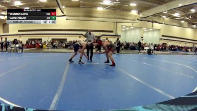 133 lbs Champ. Round 1 - Alex Crane, John Carroll University vs Munro Davis, East Stroudsburg University