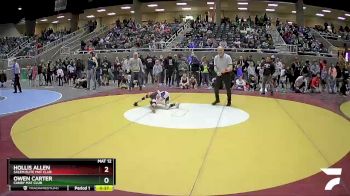 63 lbs Cons. Round 1 - Owen Carter, Canby Mat Club vs Hollis Allen, Salem Elite Mat Club