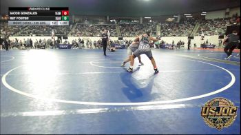 100 lbs Round Of 16 - Jacob Gonzales, Team Worx Wrestling Club vs Ret Foster, Blanchard Wrestling Club