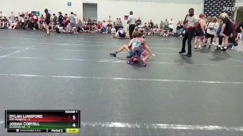 120 lbs Round 1 (6 Team) - Dylan Lunsford, Mat Monkeys vs Josiah Coryell, Glasgow WA