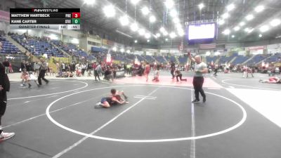 54 lbs Quarterfinal - Matthew Hartbeck, Pikes Peak Warriors vs Kane Carter, Steel City Reloaded WC