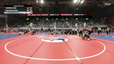 4A-157 lbs Quarterfinal - Braxten Crow, Sheridan vs Hunter Boss, Jackson Hole