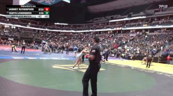 G145-4A 3rd Place Match - Aubrey Rutherford, Montezuma-Cortez Girls vs Tairyn Lowenberg, Olathe Girls