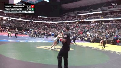 G145-4A 3rd Place Match - Aubrey Rutherford, Montezuma-Cortez Girls vs Tairyn Lowenberg, Olathe Girls