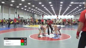 113 lbs Final - Tyler Knox, Smittys Barn vs John Sanders, Ragin Raisins Green