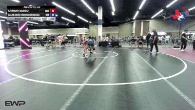 126 lbs Quarterfinal - Arihant Boddu, Best Trained Wrestling vs Caleb Jose Cedeno Mendoza, Silverback Wrestling Fort Worth