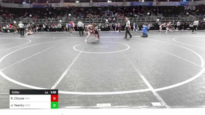 133 lbs Semifinal - Roman Clouse, Trailblazer Wrestling Club vs Jeremia Yearby, North Desoto Wrestling Academy