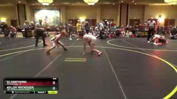 100 lbs Round 1 (4 Team) - Dj Hawthorn, MO Outlaws vs Kellen Weckesser, The Untouchables Purple