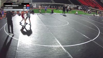 88 lbs Champ. Round 4 - Cooper Hennefer, Idaho vs Levi Leones, Hawaii